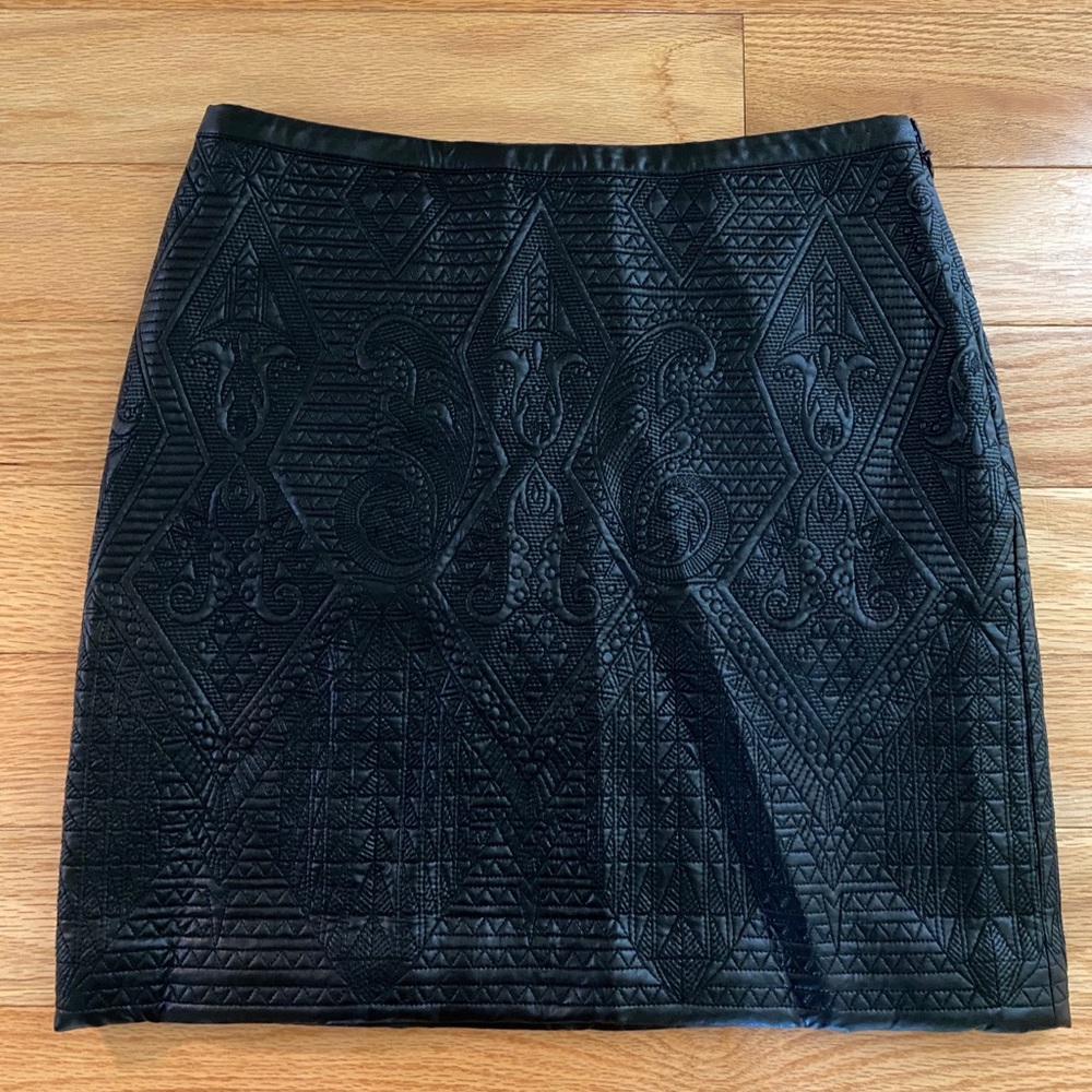✯ Chelsea&Violet black leather skirt ✯